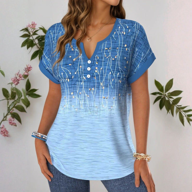 Blouse Vintage À Imprimé Floral