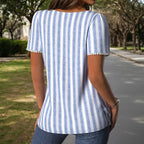 Blouse Rayée Décontractée
