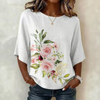 Blouse Vintage À Imprimé Floral
