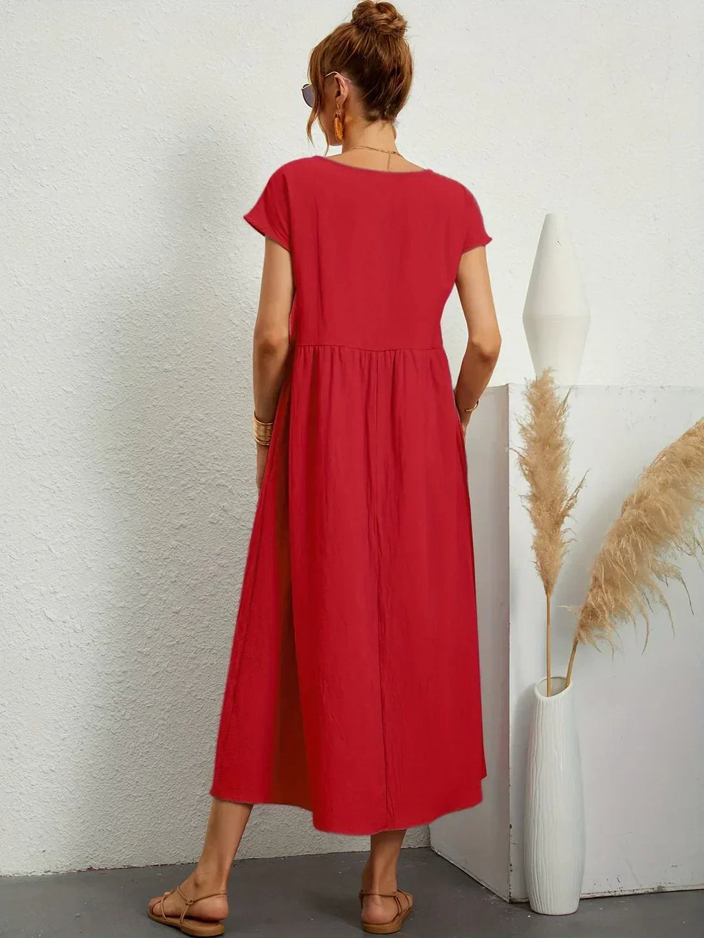 Gabrielle™ — Robe midi fluide élégance intemporelle