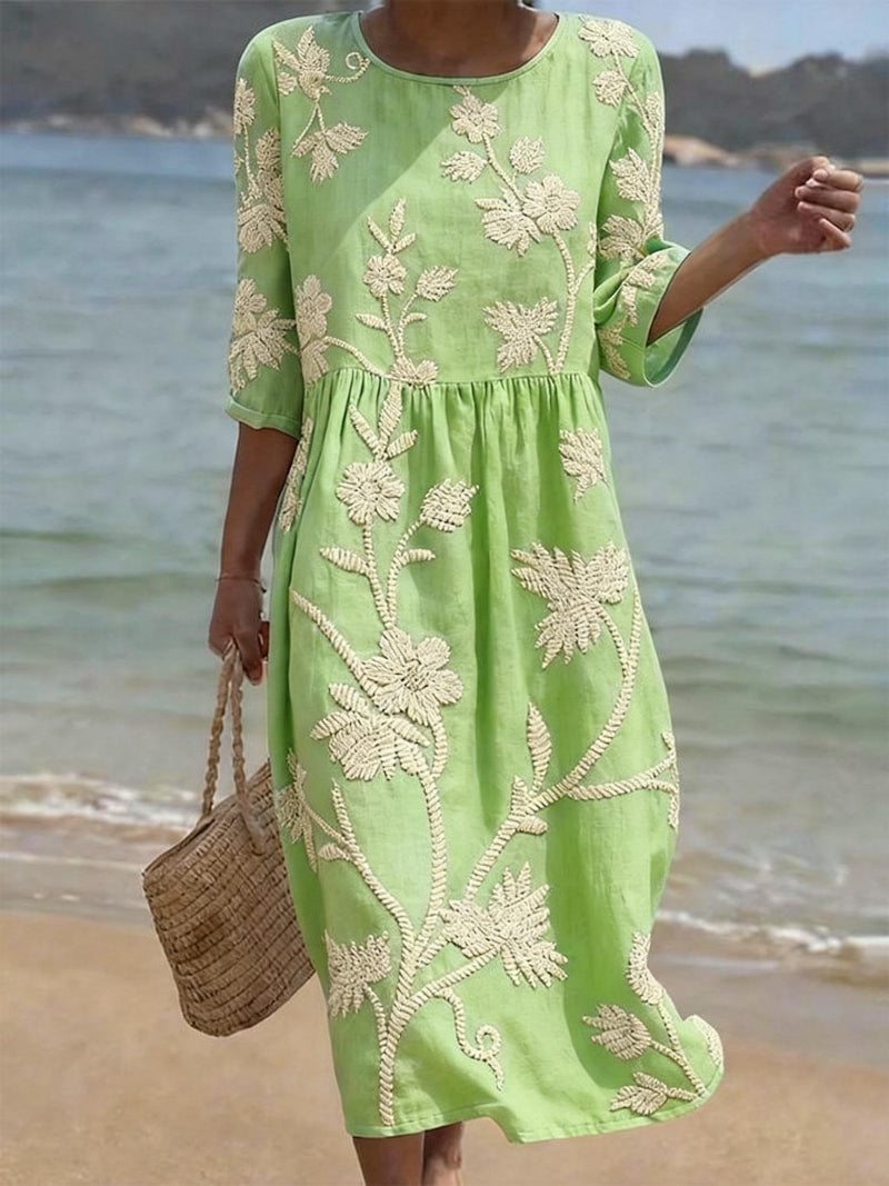 Robe Décontractée Fleurie pour Femme