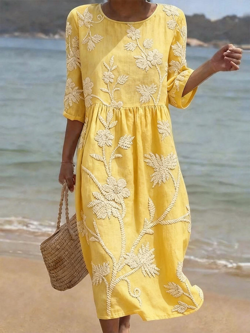 Robe Décontractée Fleurie pour Femme