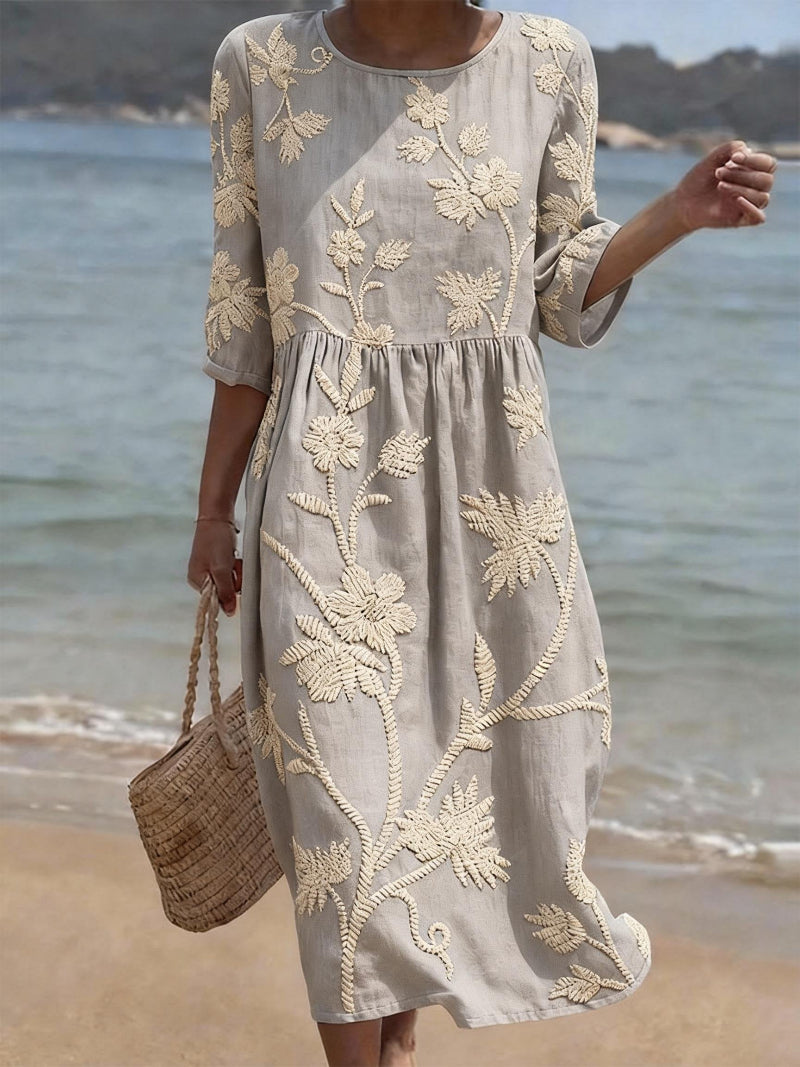 Robe Décontractée Fleurie pour Femme