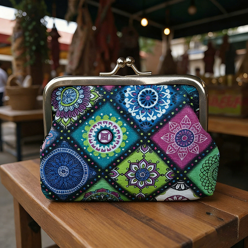 Porte-Monnaie Vintage De Style Ethnique