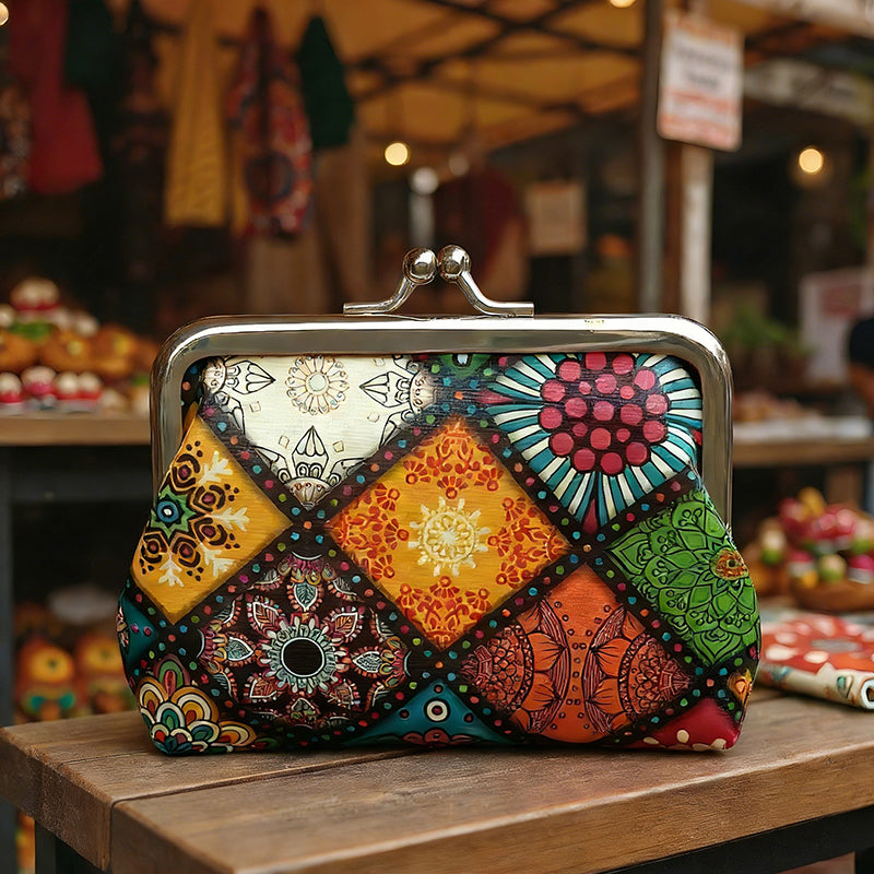 Porte-Monnaie Vintage De Style Ethnique