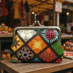 Porte-Monnaie Vintage De Style Ethnique