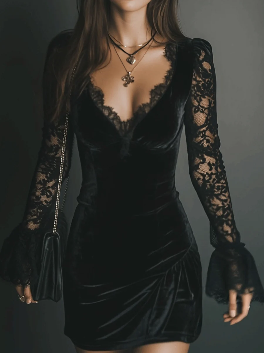 Orinthia™ — Robe velours au charme magnétique