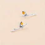 Boucles d'oreilles Cartoon Oiseau