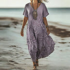 Robe Vintage À Imprimé Floral