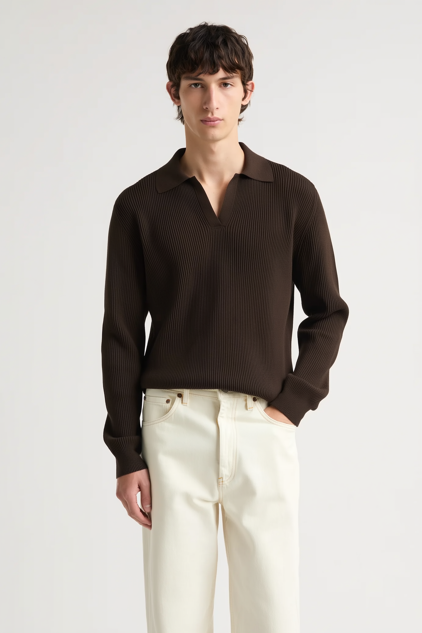 Knitted polo Woolen