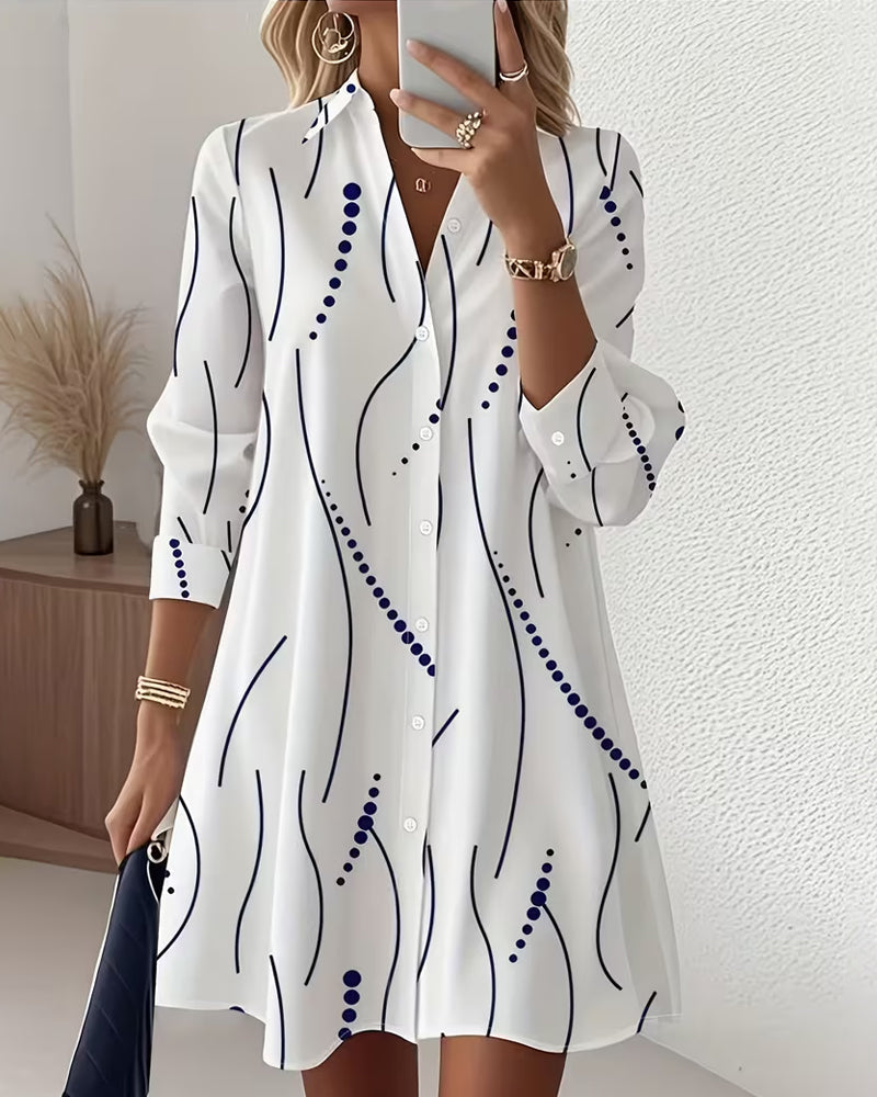 Claudine™ — Robe chemise élégante et fluide