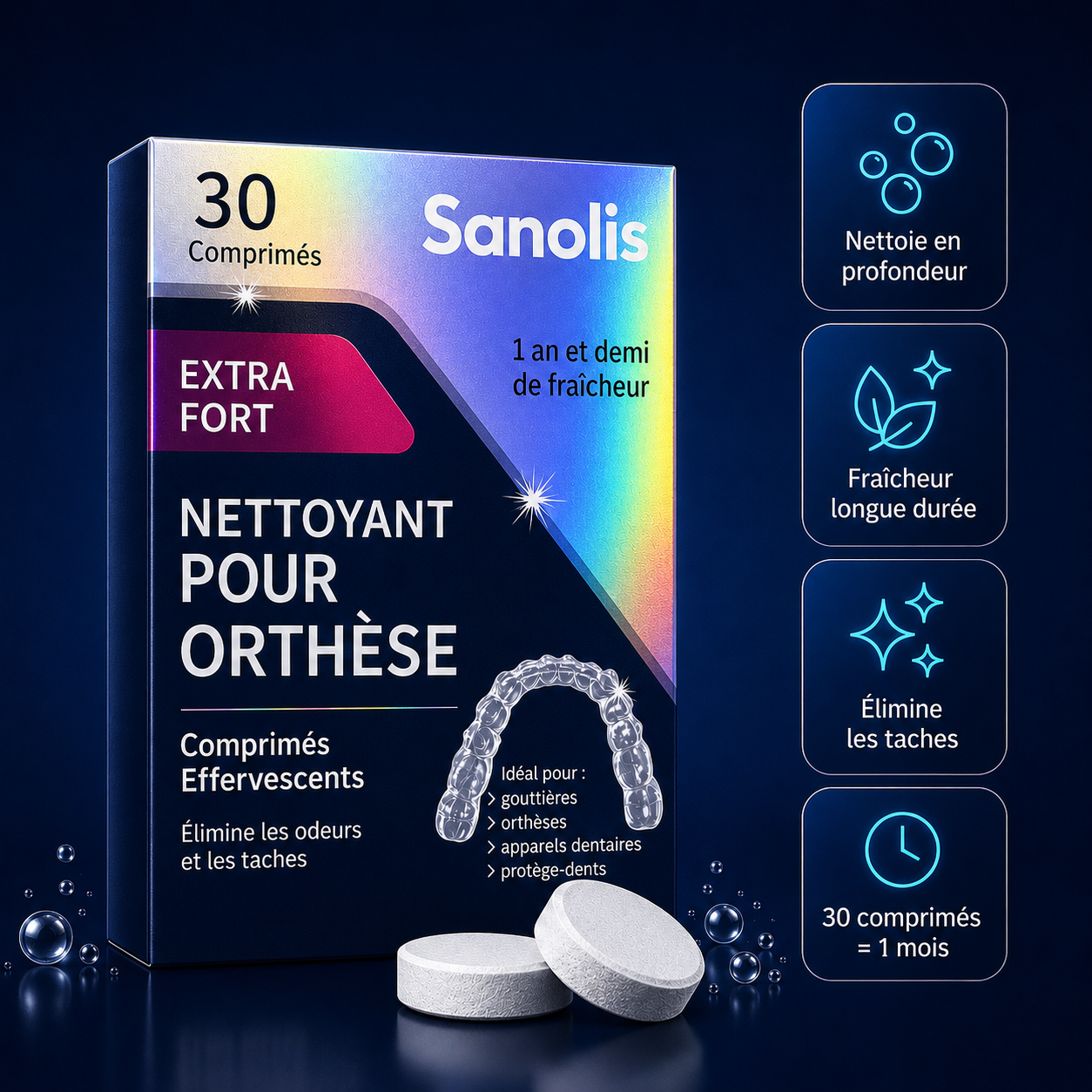Sanolis — Nettoyant pour Orthèse