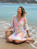 Lysiane™ — Robe florale fluide au charme estival